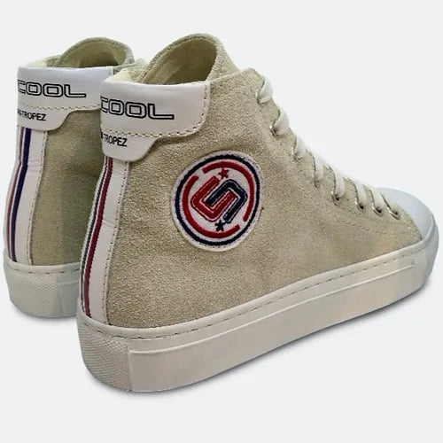 Baskets Montantes Effet Vintage - Off White