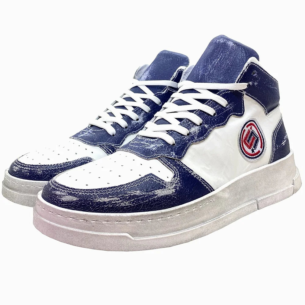 Baskets Effet usé - Navy Blue