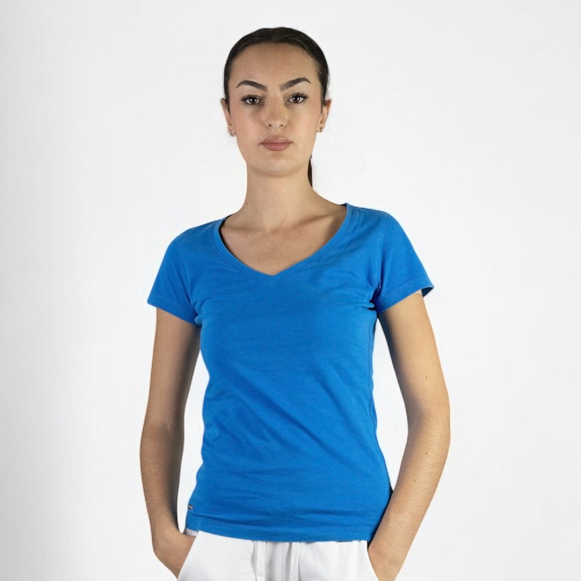 Women's V-NECK SLIM FIT T-SHIRT