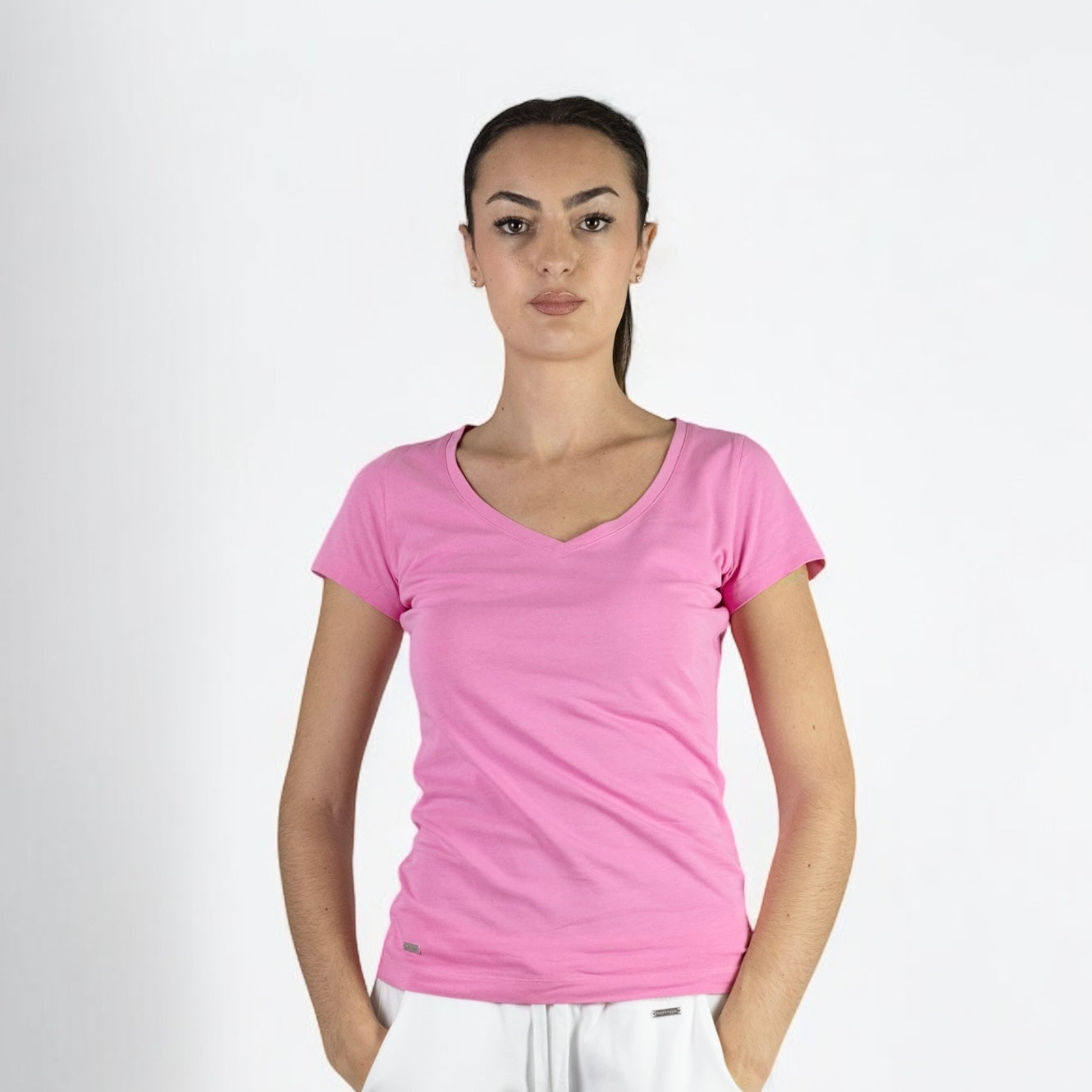 Women's V-NECK SLIM FIT T-SHIRT