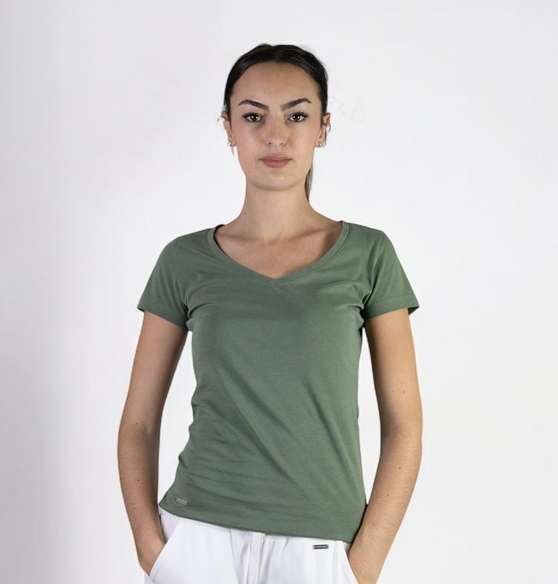 Women's V-NECK SLIM FIT T-SHIRT
